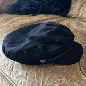 Black Newsboy Cap